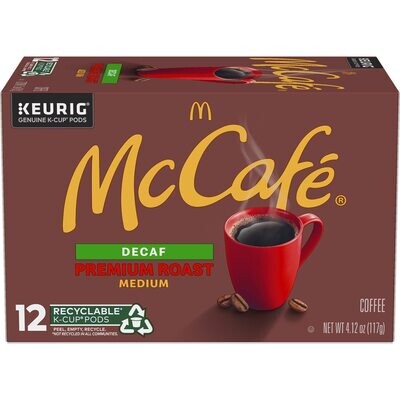 CAFE KEURIG MCCAFE DECAF MEDIUM ROAST C/12 PZAS 117 GR.