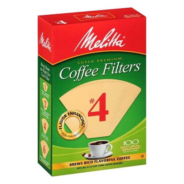 FILTROS MELITTA P/CAFE  NO. 4 C/100 PZAS