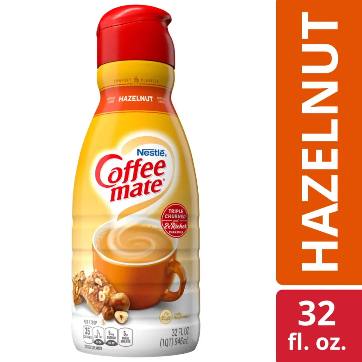 CREMORA COFFEE MATE HAZELNUT 946 ML.
