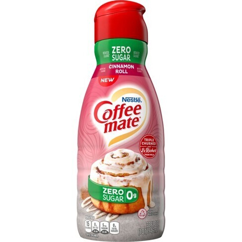 CREMORA COFFEE MATE ZERO SUGAR CINNAMON ROLL 946 ML.
