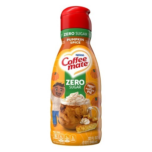 CREMORA COFFEE MATE ZERO SUGAR PUMKIN SPICE 946 ML.