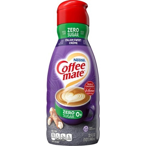 CREMORA COFFEE MATE ZERO SUGAR ITALIAN SWEET 946 ML.