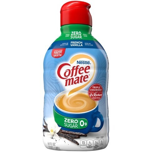 CREMORA COFFEE MATE ZERO SUGAR FRENCH VANILLA 1.89 LTS. ML.