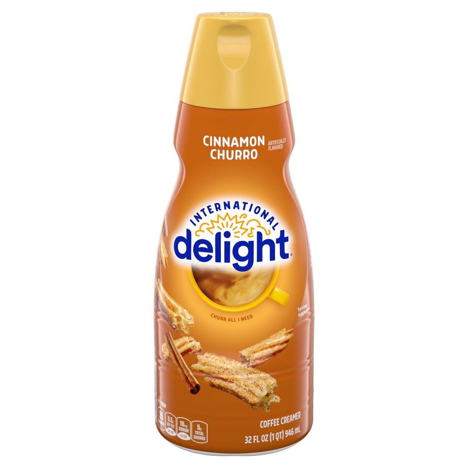 CREMORA DELIGHT CINNAMON CHURRO 946 ML.