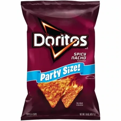 DORITOS PARTY SIZE SPICY NACHO 411 GR.