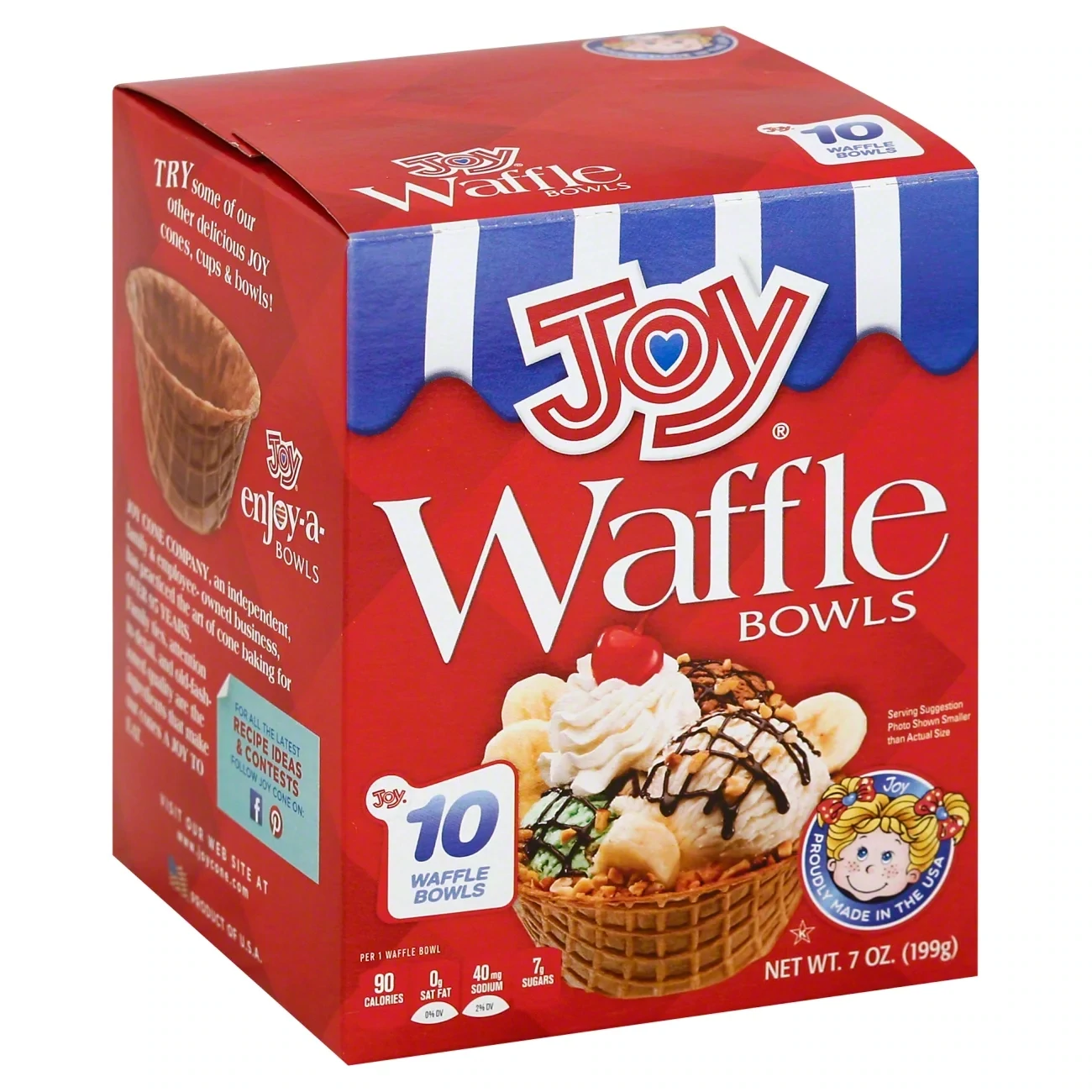 CONOS JOY WAFFLE BOWLS C/10 PZAS