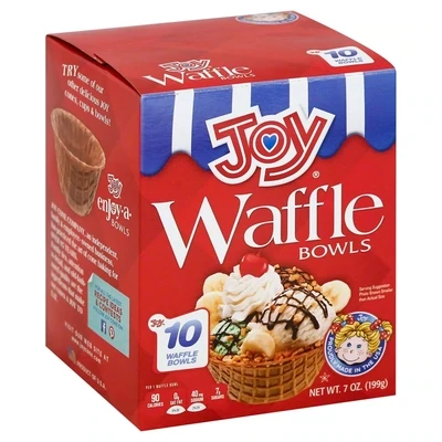 CONOS JOY WAFFLE BOWLS C/10 PZAS