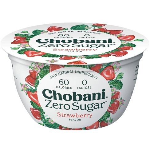 YOGHURT CHOBANI ZERO SUGAR STRAWBERRY 150 GR