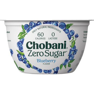 YOGHURT CHOBANI ZERO SUGAR BLUEBERRY 150 GR
