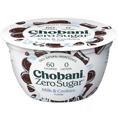 YOGHURT CHOBANI ZERO SUGAR MILK &amp; COOKIES 150 GR.
