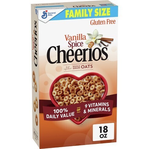 CEREAL CHEERIOS FAMILY SIZE VANILLA SPICE 510 GR.