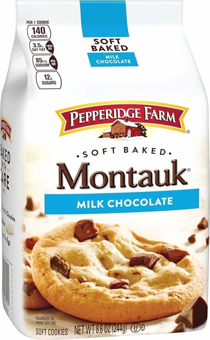 GALLETAS PEPPERIDGE FARM MONTAUK MILK CHOCOLATE 244 GR.