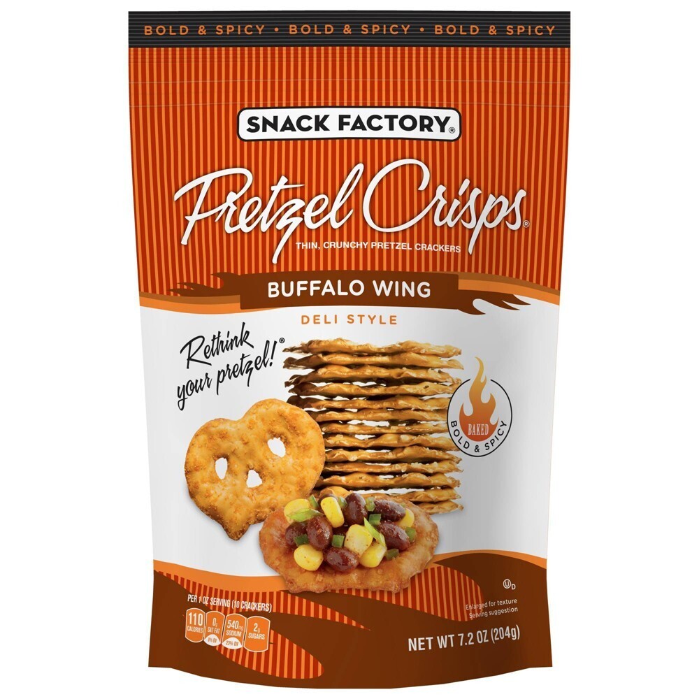 PRETZEL SNACK FACTORY CRISP BUFFALO WING 240 GR.