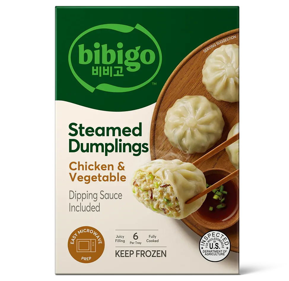 DUMPLINGS BIBIGO CHIKEN &amp; VEGETABLE 187 GR.