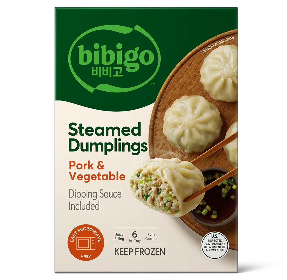 DUMPLINGS BIBIGO PORK &amp; VEGETABLE 187 GR.
