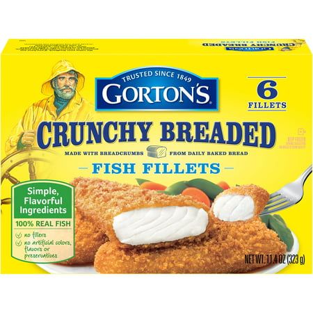 FILETE DE PESCADO GORTON&#39;S CRUNCHY BREADED C/6 PZAS 323 GR.