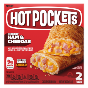 HOTPOCKETS HAM CHEDDAR CRISPY BUTTERY C/2 PZAS 255 GR.