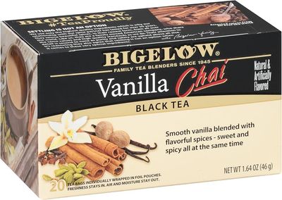 TE BIGELOW VANILLA CHAI BLACK C/20 PZAS.