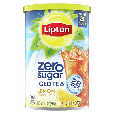 TE EN POLVO LIPTON ZERO SUGAR LEMON 231 GR.