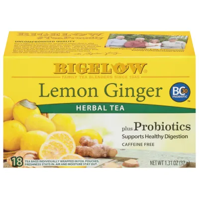 TE BIGELOW LEMON GINGER PLUS PROBIOTICS C/18 ZAS
