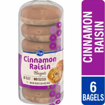 BAGELS KROGER CINAMMON RAISIN 510 GR.