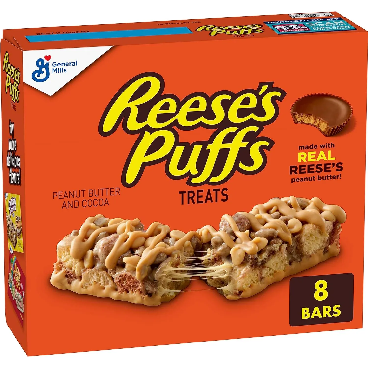 BARRAS REESES PUFFS C/8 PZAS