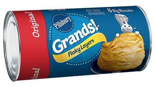 BISCUITS PILLSBURY ORIGINAL FLAKY LAYERS C/8 PZAS  GR.