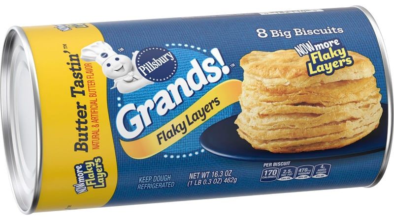 BISCUITS PILLSBURY BUTTER TASTIN FLAKY LAYERS C/8 PZAS