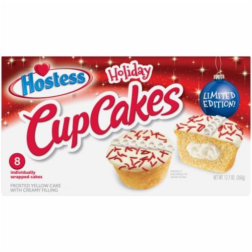 CUP CAKES HOSTESS HOLIDAY C/8 PZAS 328 GR