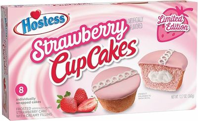 CUP CAKES HOSTESS STRAWBERRY C/8 PZAS 383 GR