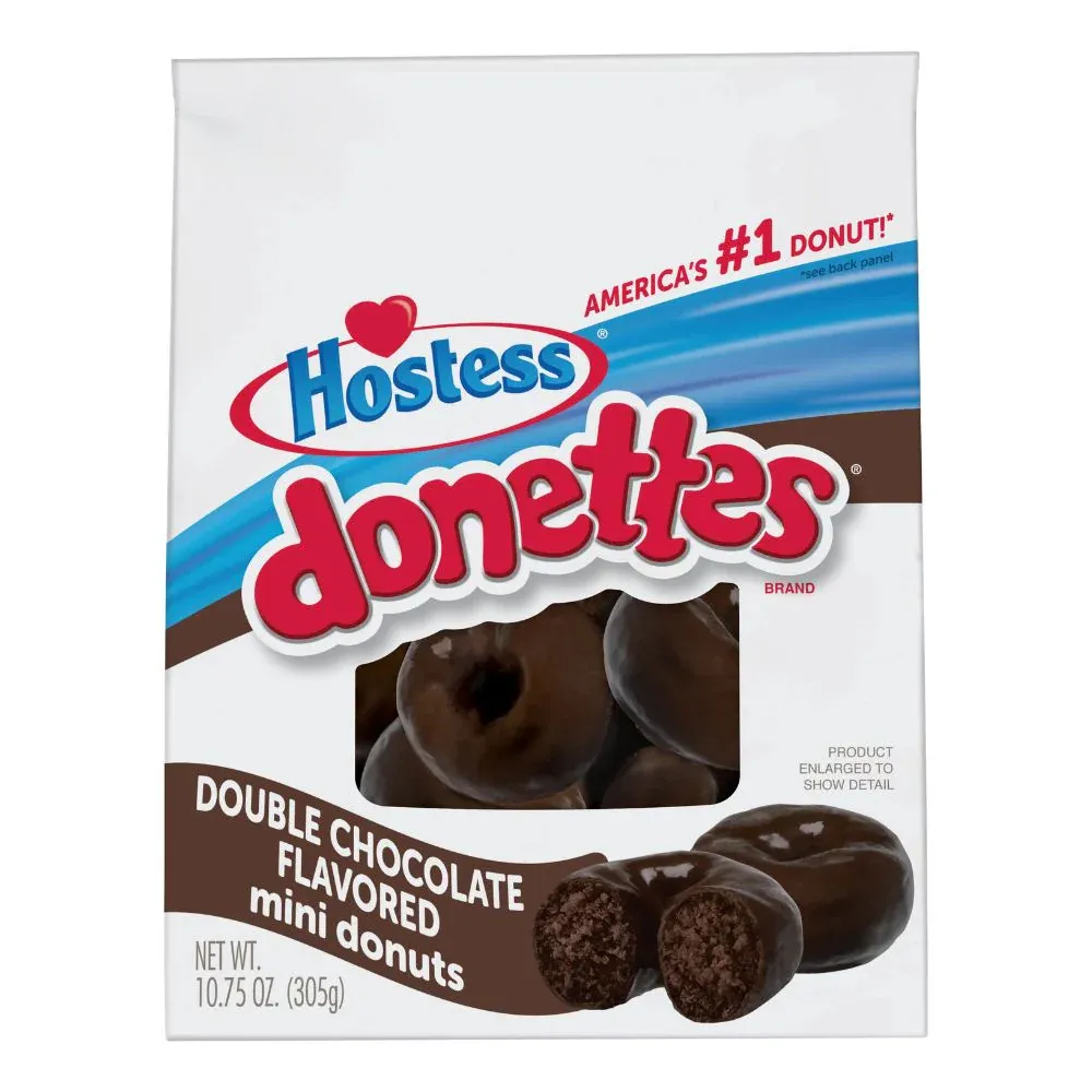 DONETTES HOSTESS DOUBLE CHOCOLATE 305 GR.