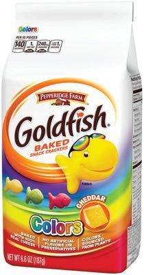 GALLETAS PEPPERIDGE FARM GOLDFISH COLORS CHEDDAR 187 GR