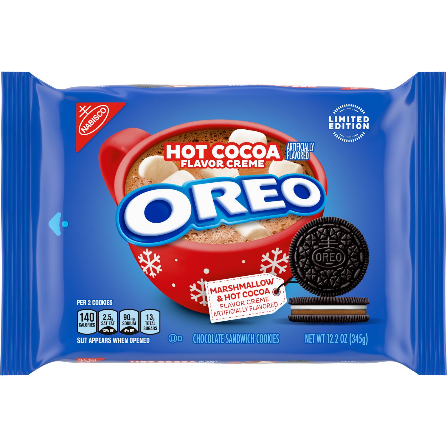 GALLETAS OREO HOT COCOA MARSHMALLOW 345 GR