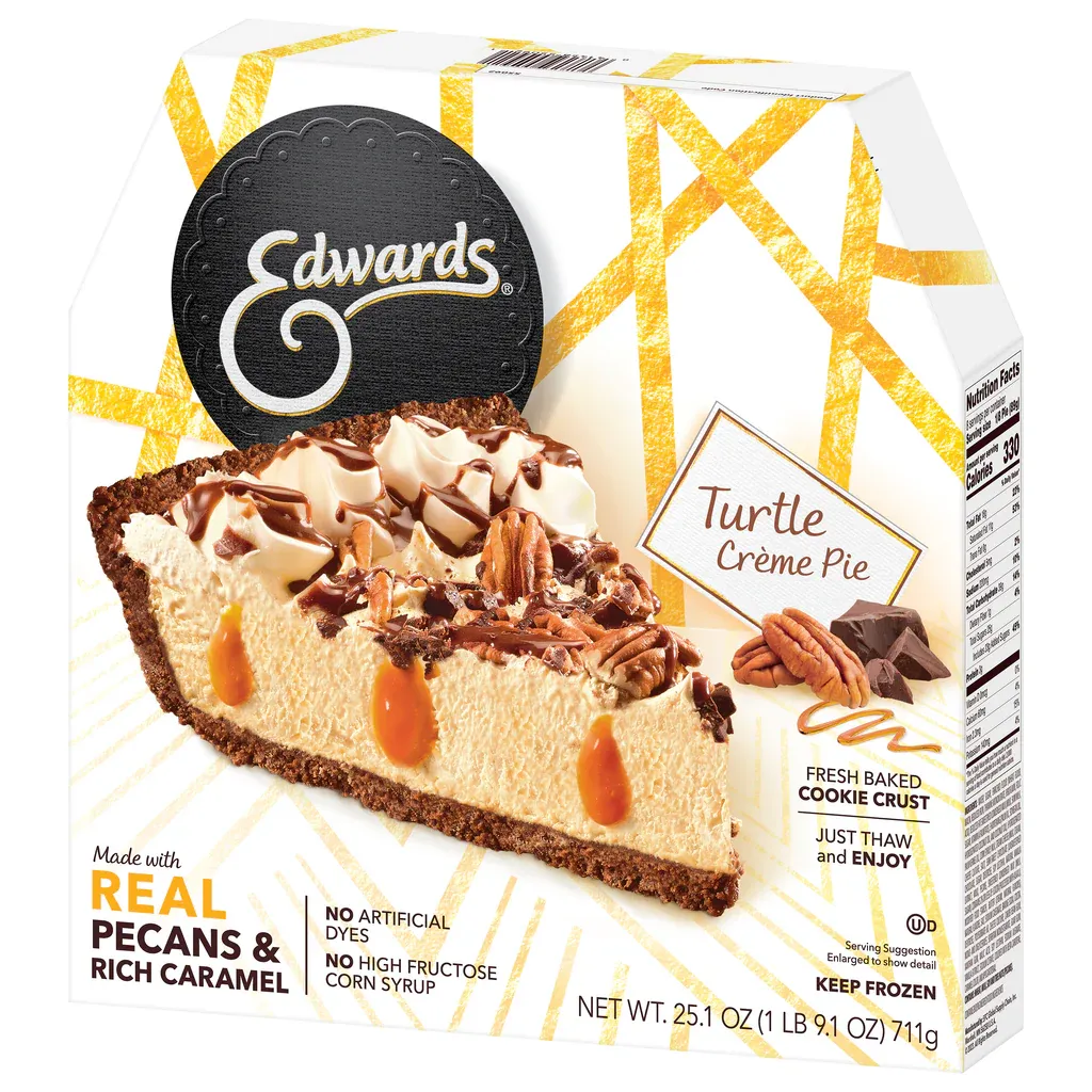 CHEESECAKE EDWARDS TURTLE CREME PIE 711 GR.