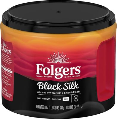 CAFE FOLGERS BLACK SILK 640 GR.