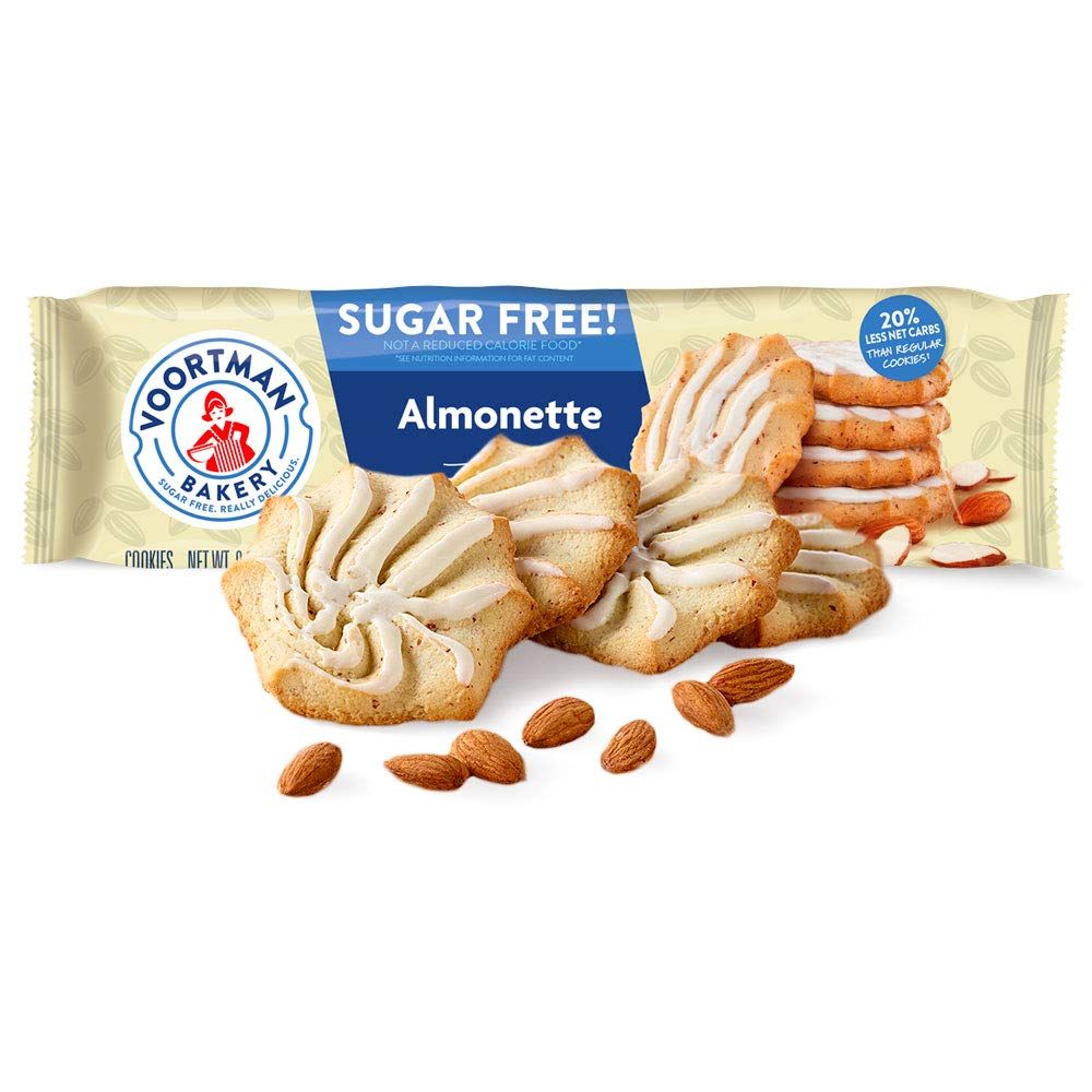 GALLETAS VOORTMAN ZERO SUGAR ICE ALMONETTE 227 GR.