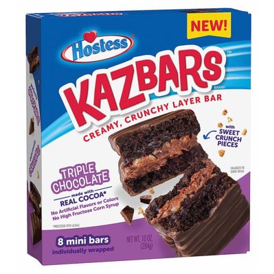 KAZBARS HOSTESS TRIPLE CHOCOLATE REAL COCOA C/8 PZAS 284 GR.