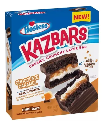 KAZBARS HOSTESS CHOCOLATE CARAMEL C/8 PZAS 284 GR.