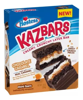 KAZBARS HOSTESS CHOCOLATE CARAMEL C/8 PZAS 284 GR.
