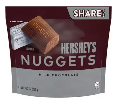 CHOCOLATE HERSHEYS NUGGETS MILK 289 GR