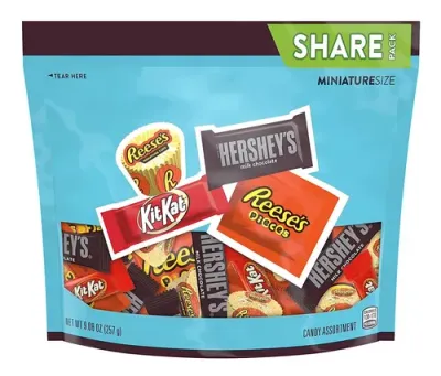 CHOCOLATE HERSHEYS MINIATURE SIZE SHARE 257 GR.