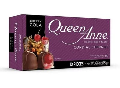 CHOCOLATE QUEEN ANNE CHERRY COLA C/10 PZAS 187 GR.