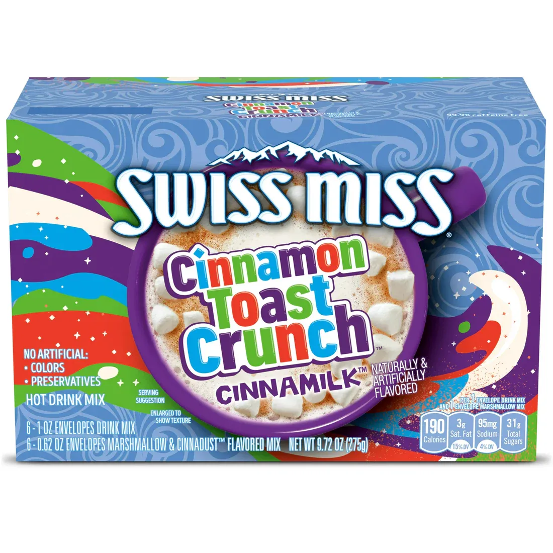 CHOCOLATE SWISS MISS CINNAMON TOAST CRUNCH C/6 PZAS 275 GR.