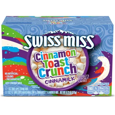 CHOCOLATE SWISS MISS CINNAMON TOAST CRUNCH C/6 PZAS 275 GR.
