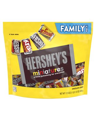 CHOCOLATE HERSHEYS FAMILY SIZE MINIATURES 498 GR.