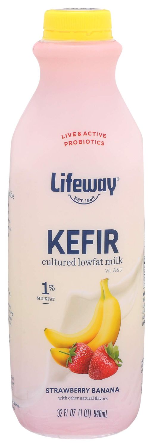 KEFIR LIFEWAY STRAWBERRY BANANA 946 ML.