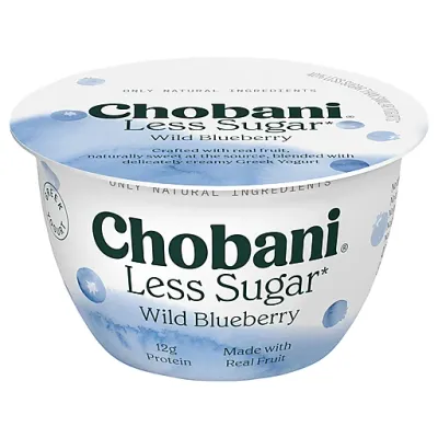 YOGHURT CHOBANI LESS SUGAR BLUEBERRY 150 GR.