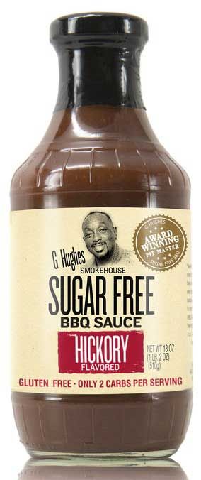 SALSA BBQ G HUGHES SUGAR FREE HICKORY 510 GR.