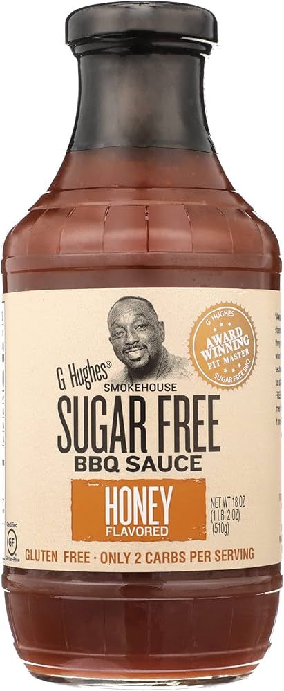SALSA BBQ G HUGHES SUGAR FREE HONEY 510 GR.