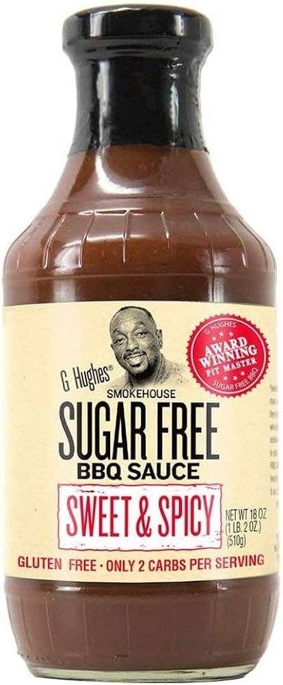 SALSA BBQ G HUGHES SUGAR FREE SWEET &amp; SPICY 510 GR.